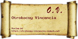 Otrokocsy Vincencia névjegykártya